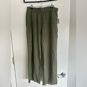 High Waisted Linen Blend Wide Leg Pants | Old Navy | NWT